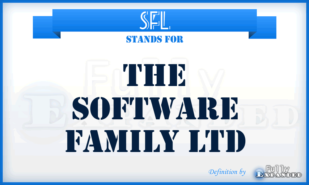 SFL - The Software Family Ltd