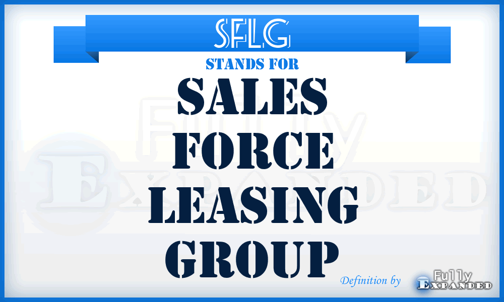 SFLG - Sales Force Leasing Group