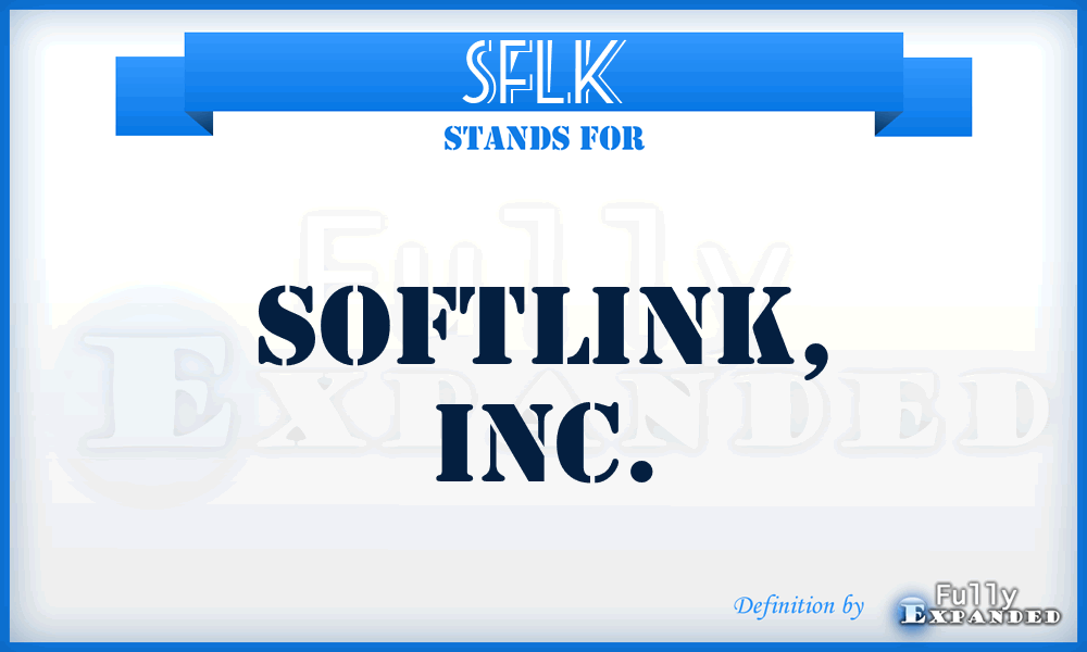 SFLK - Softlink, Inc.