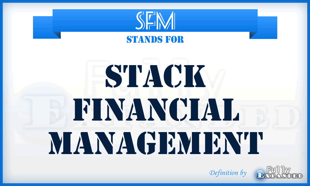 SFM - Stack Financial Management