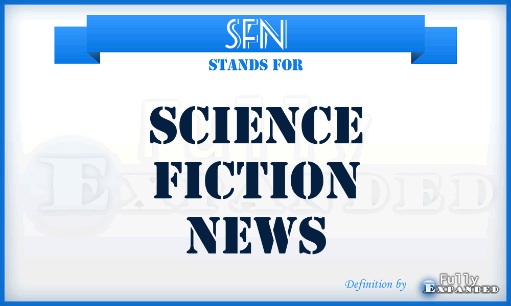 SFN - Science Fiction News