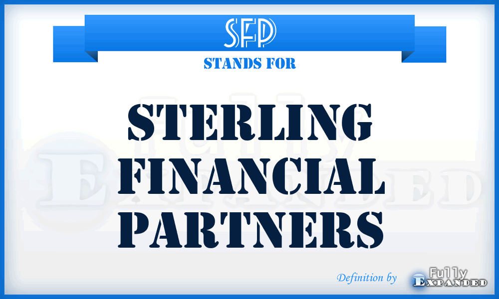 SFP - Sterling Financial Partners