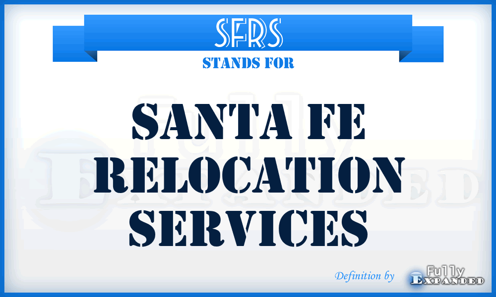 SFRS - Santa Fe Relocation Services