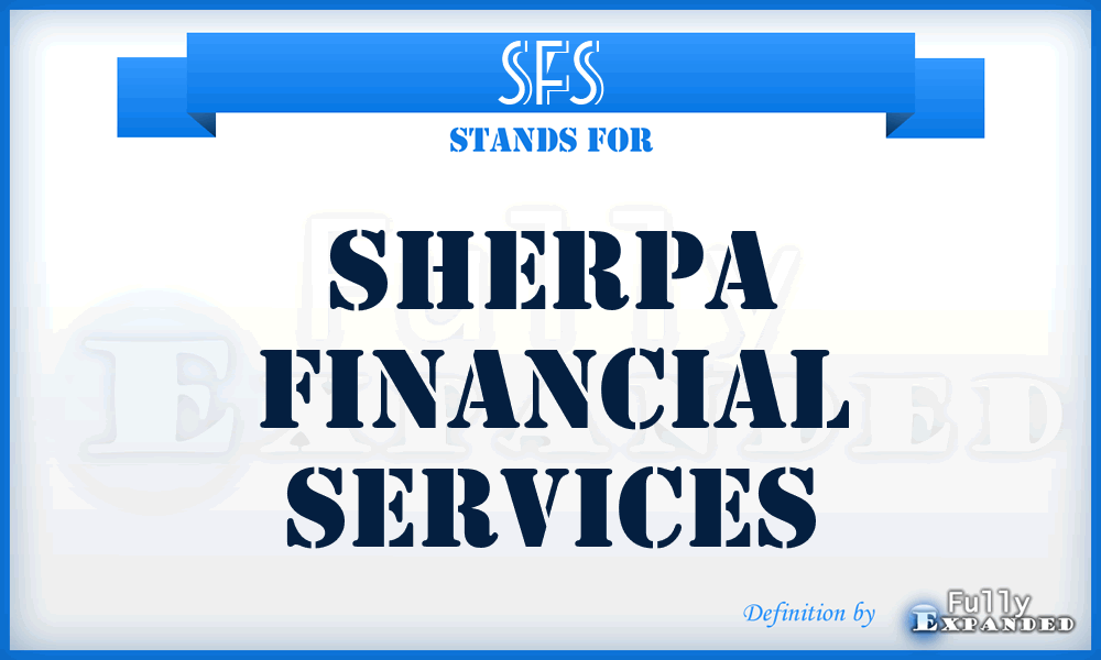 SFS - Sherpa Financial Services