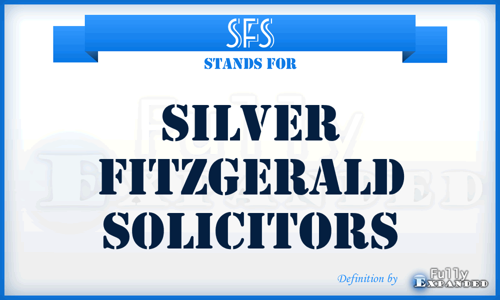 SFS - Silver Fitzgerald Solicitors