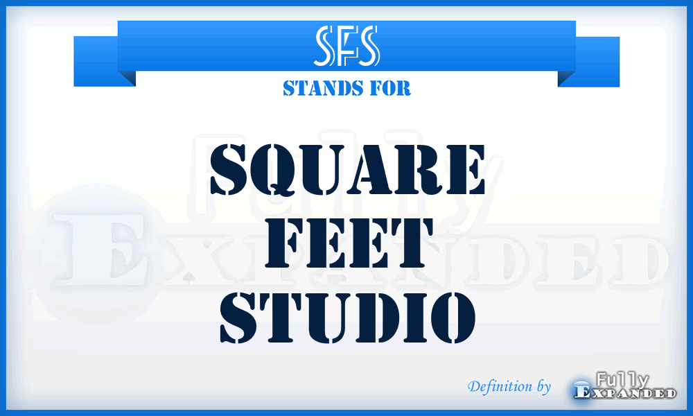 SFS - Square Feet Studio