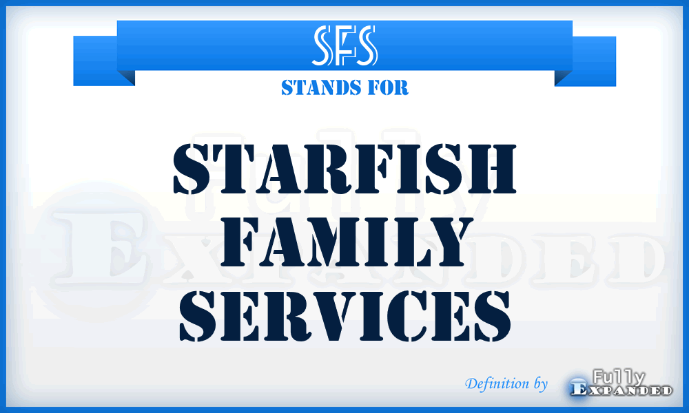 SFS - Starfish Family Services