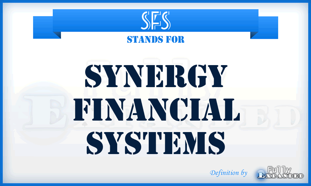 SFS - Synergy Financial Systems