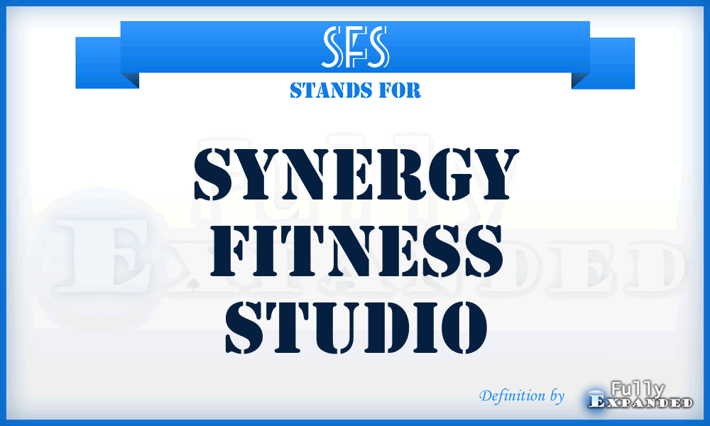 SFS - Synergy Fitness Studio