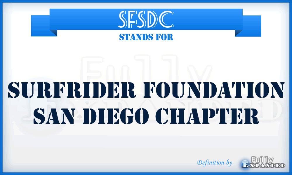 SFSDC - Surfrider Foundation San Diego Chapter
