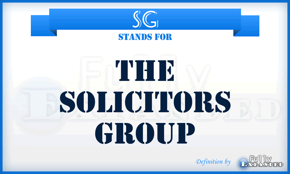 SG - The Solicitors Group