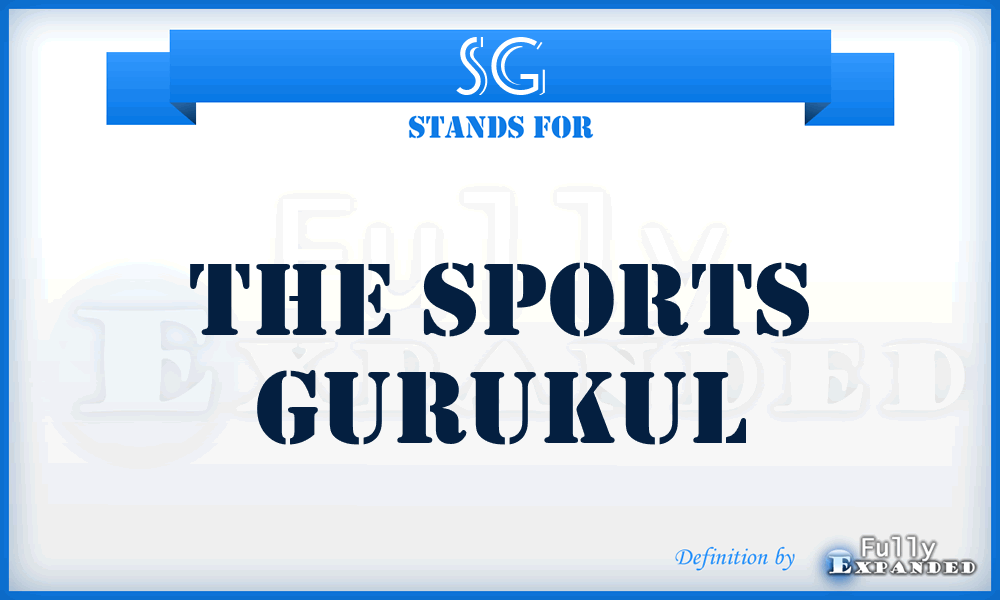 SG - The Sports Gurukul