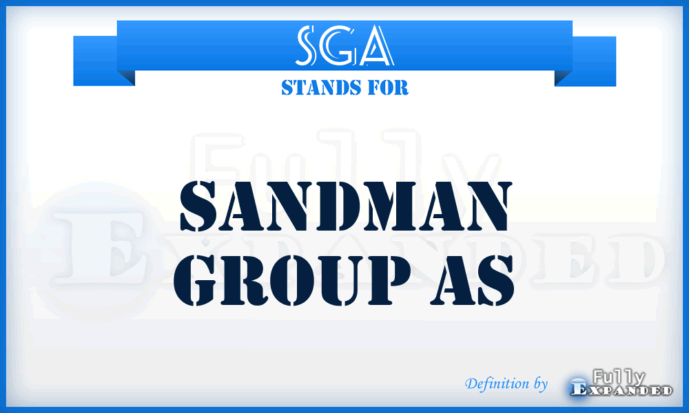 SGA - Sandman Group As