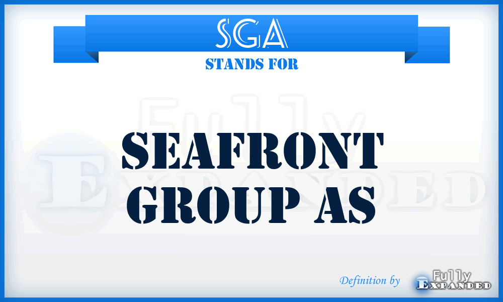 SGA - Seafront Group As