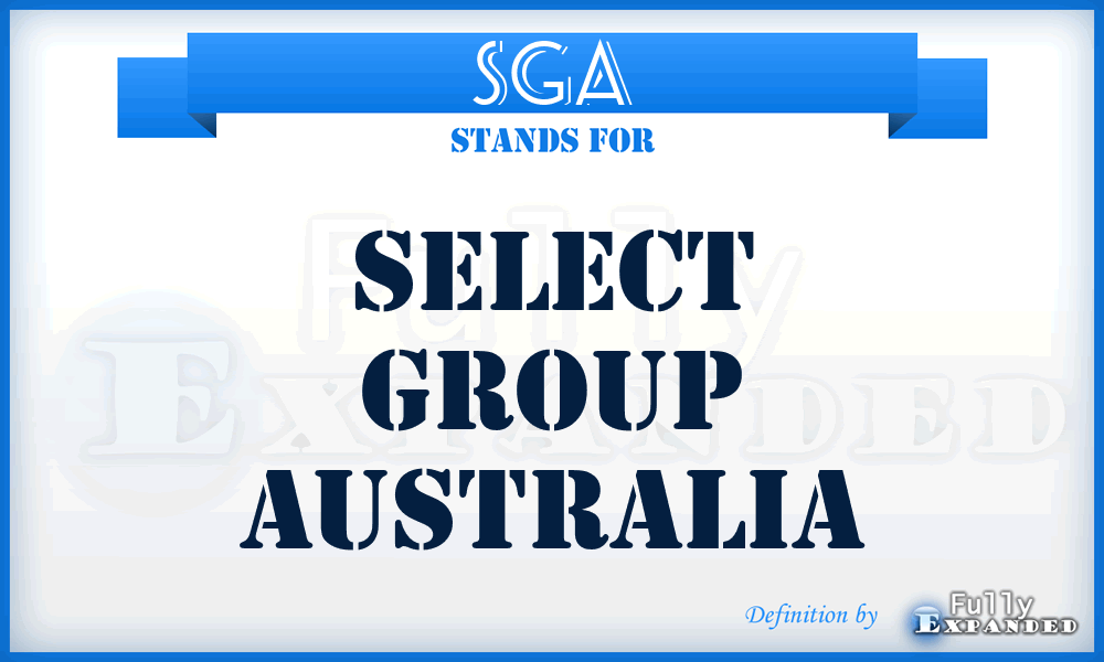 SGA - Select Group Australia