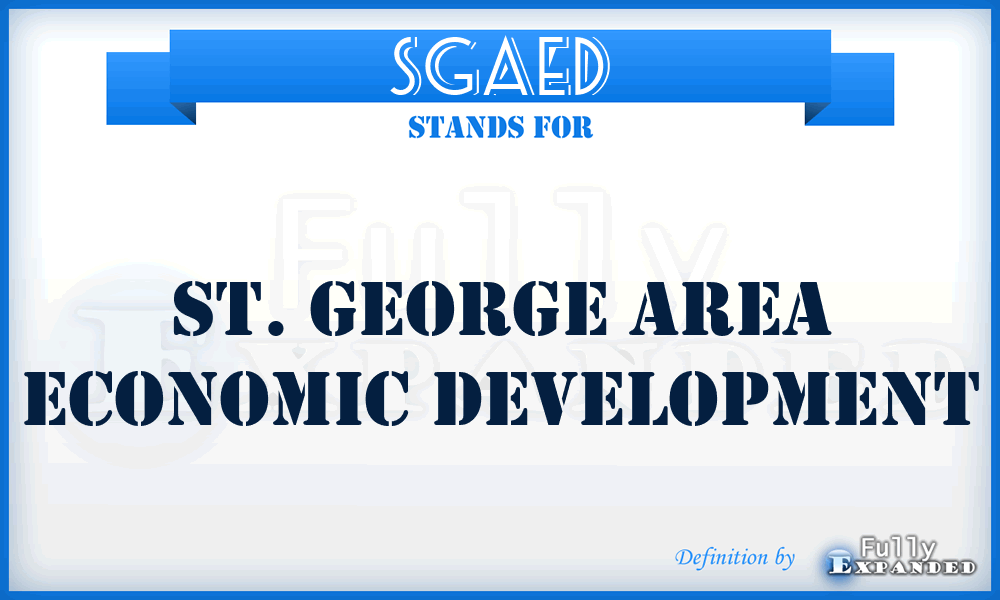 SGAED - St. George Area Economic Development