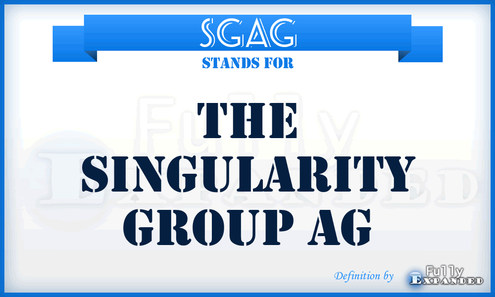SGAG - The Singularity Group AG