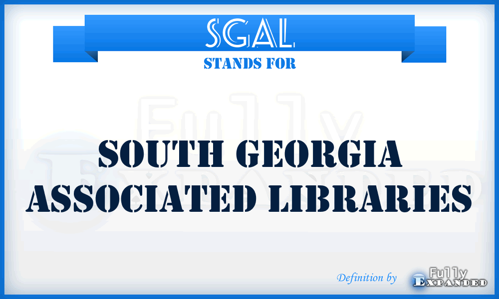 SGAL - South Georgia Associated Libraries