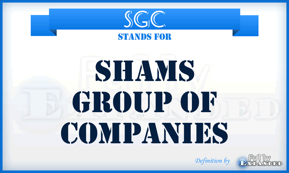 SGC - Shams Group of Companies