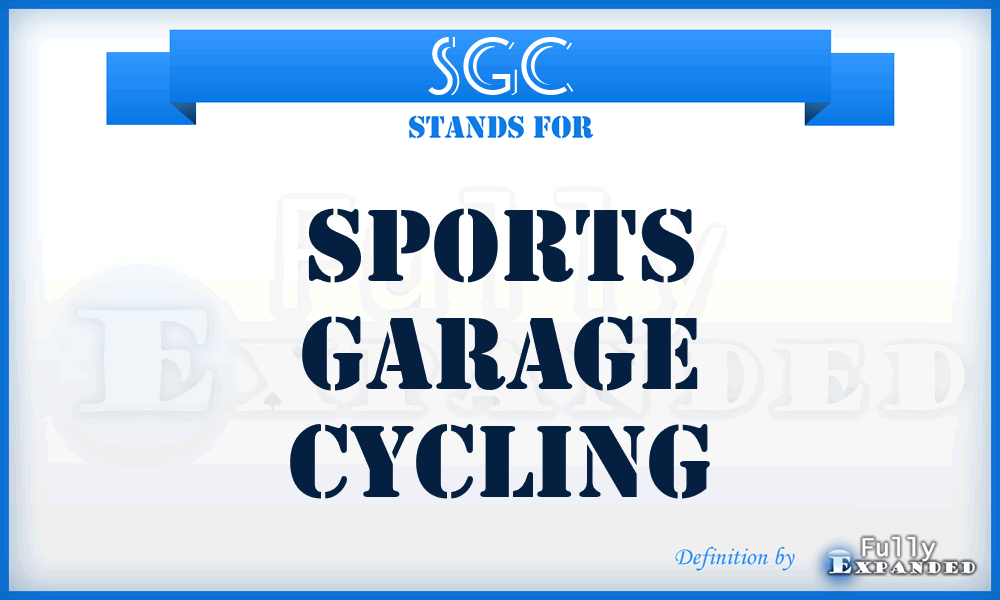 SGC - Sports Garage Cycling