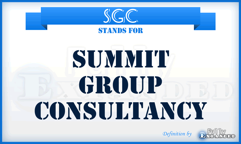 SGC - Summit Group Consultancy