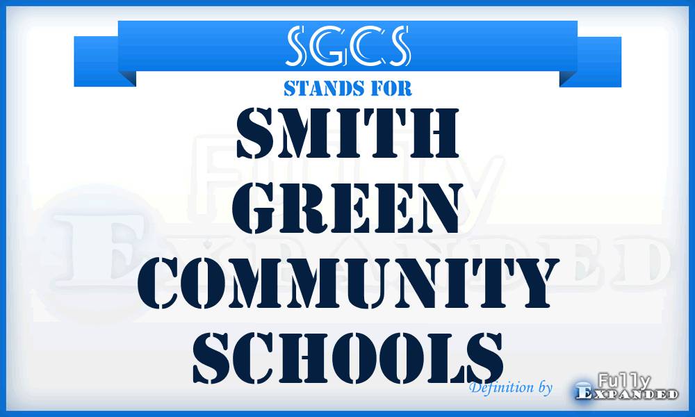 SGCS - Smith Green Community Schools