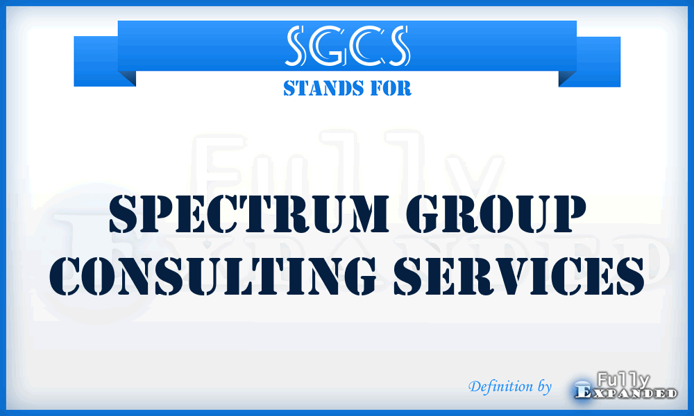 SGCS - Spectrum Group Consulting Services