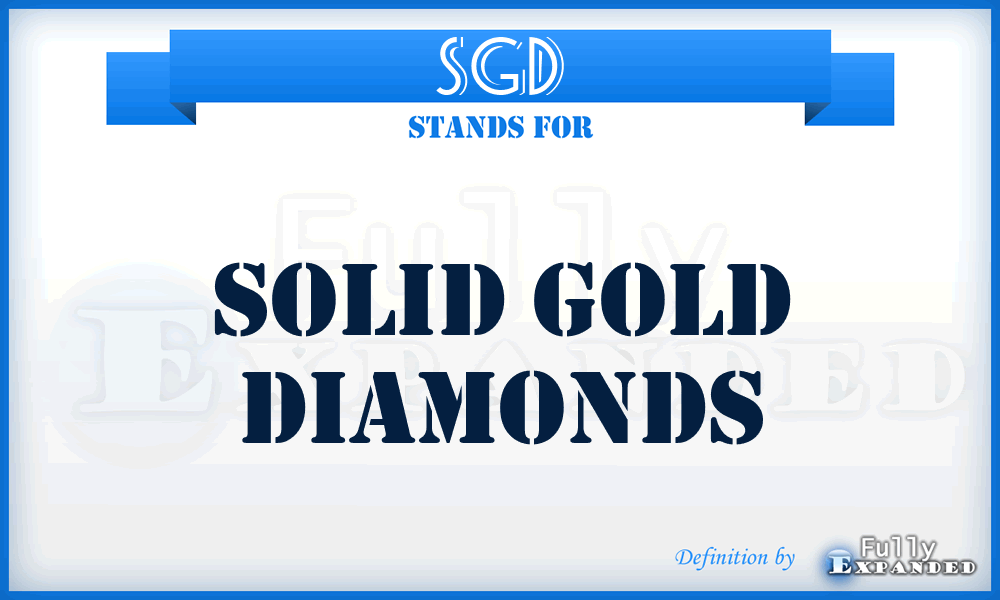 SGD - Solid Gold Diamonds