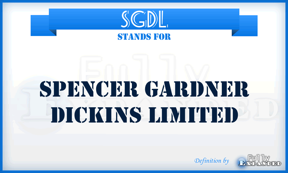 SGDL - Spencer Gardner Dickins Limited