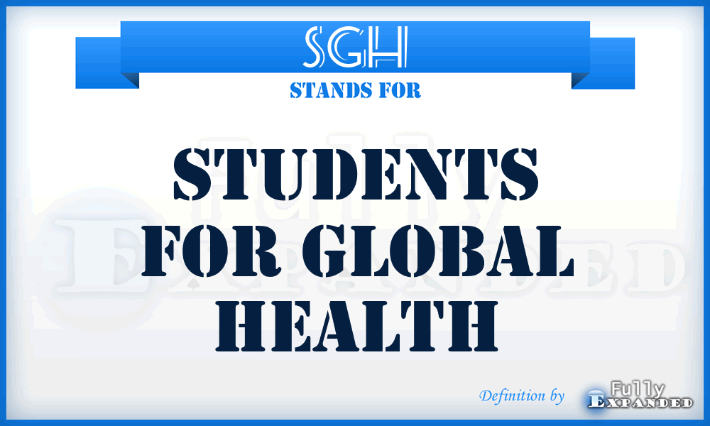 SGH - Students for Global Health