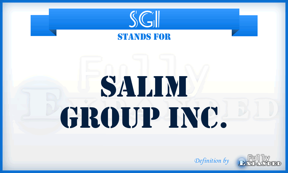 SGI - Salim Group Inc.