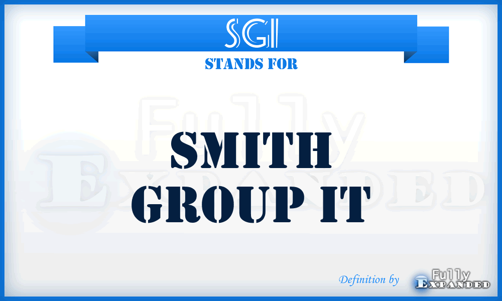 SGI - Smith Group It