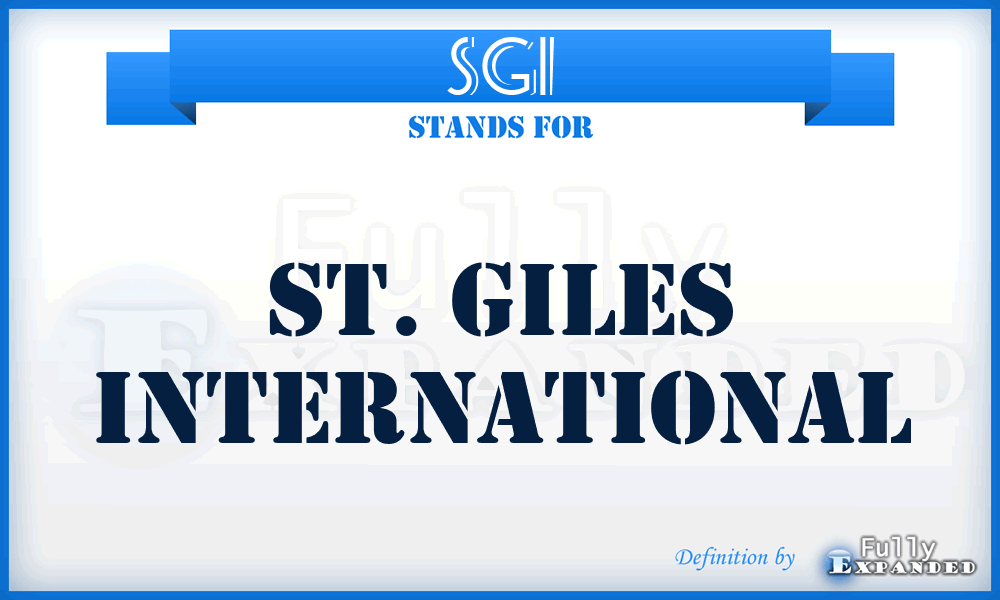 SGI - St. Giles International