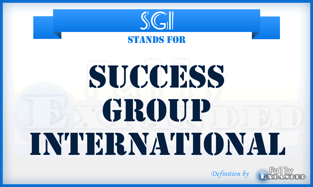 SGI - Success Group International