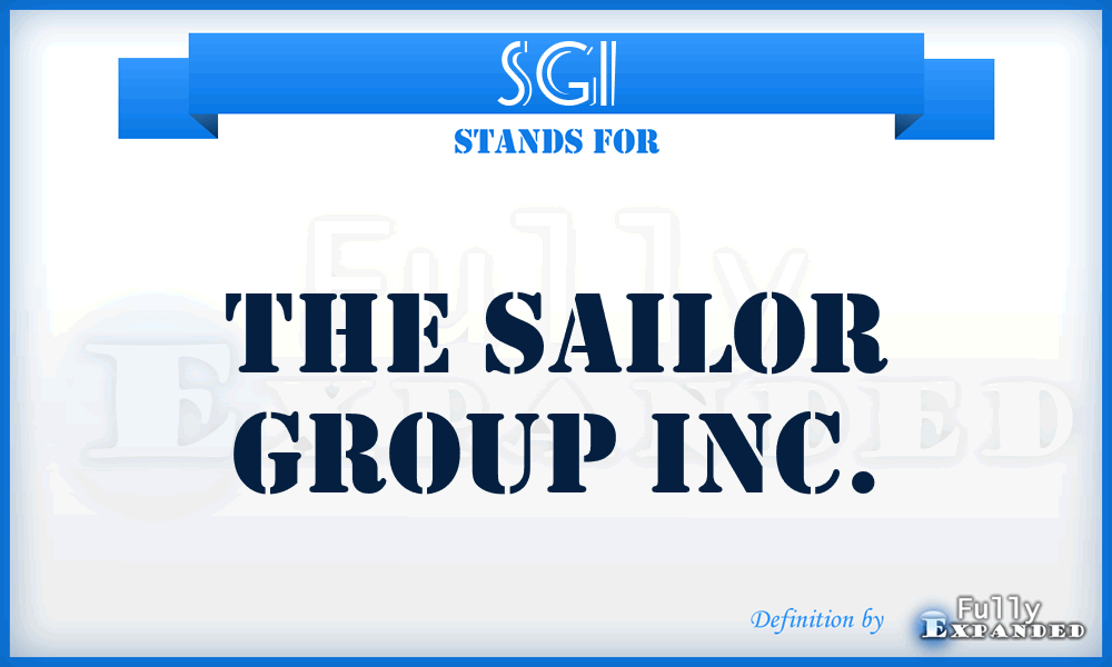 SGI - The Sailor Group Inc.