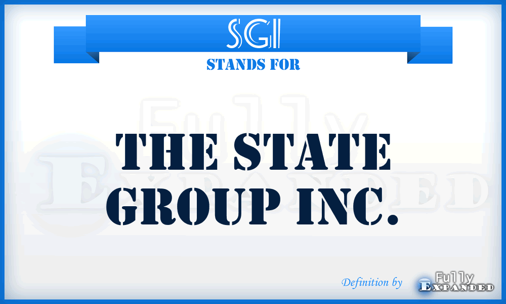 SGI - The State Group Inc.