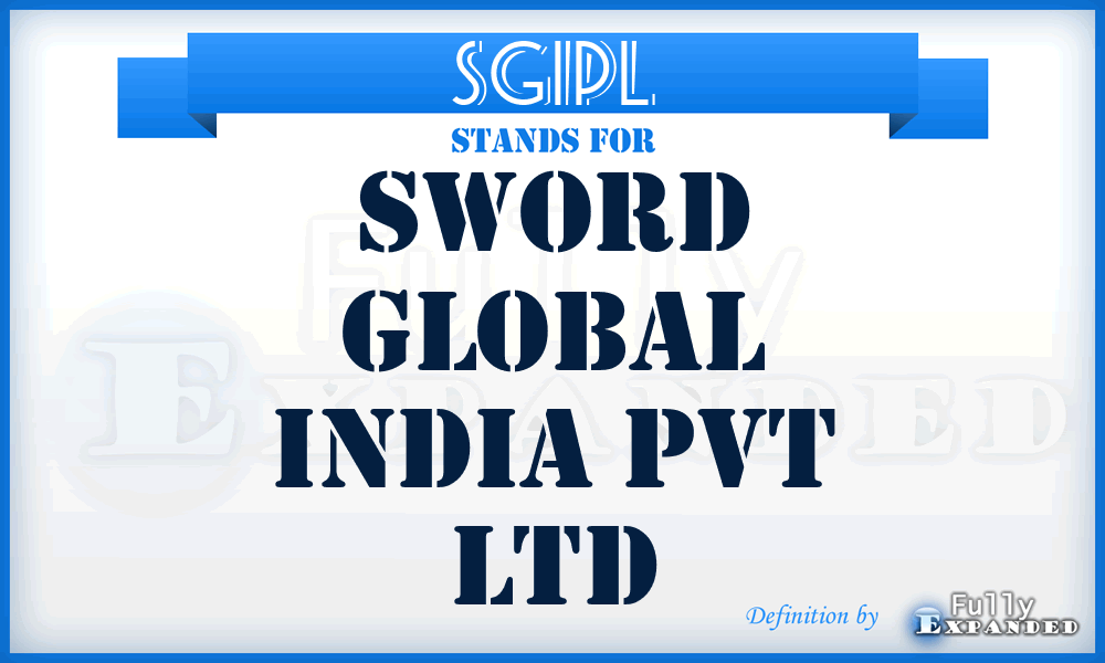 SGIPL - Sword Global India Pvt Ltd