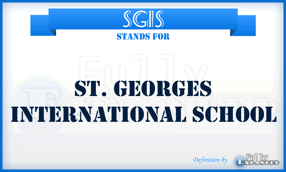 SGIS - St. Georges International School