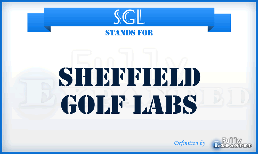 SGL - Sheffield Golf Labs