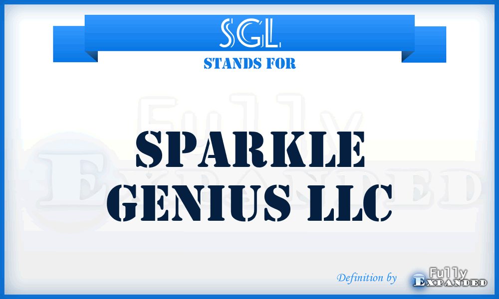 SGL - Sparkle Genius LLC