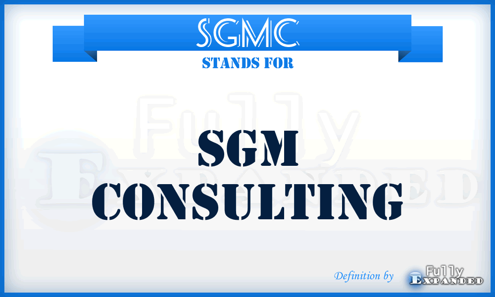 SGMC - SGM Consulting