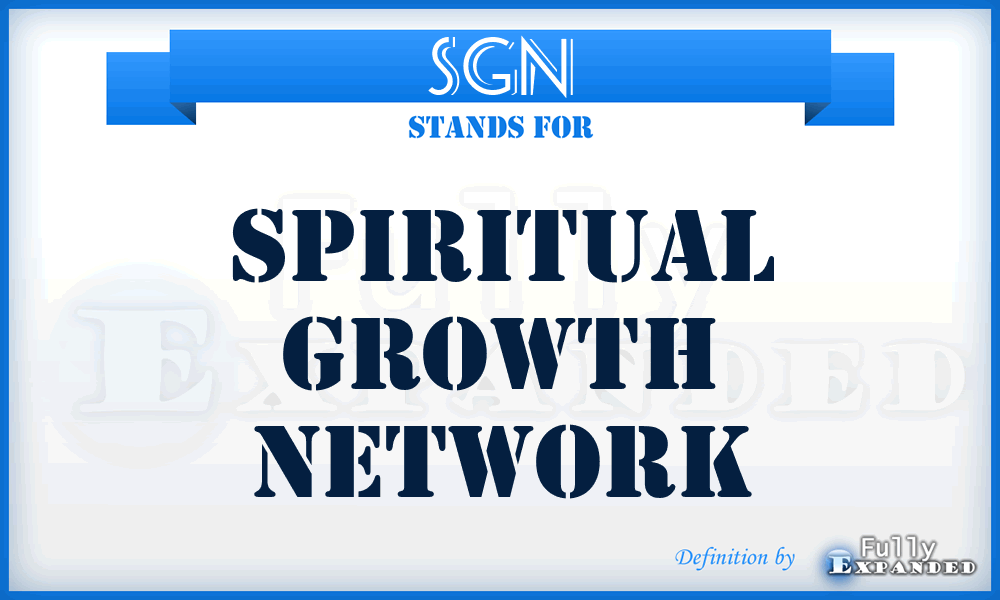 SGN - Spiritual Growth Network