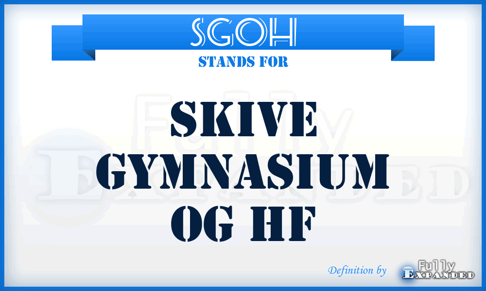 SGOH - Skive Gymnasium Og Hf