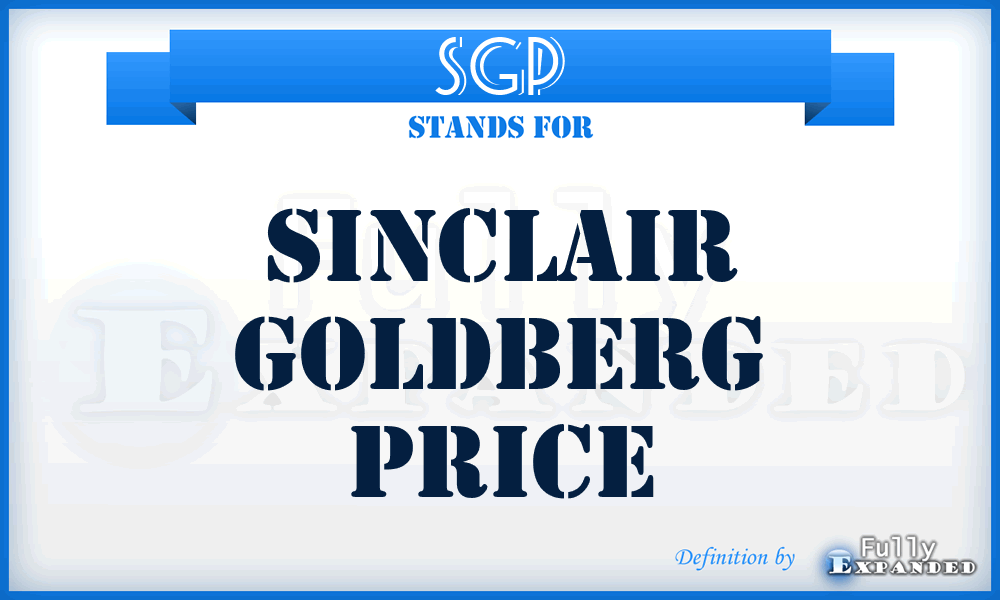 SGP - Sinclair Goldberg Price