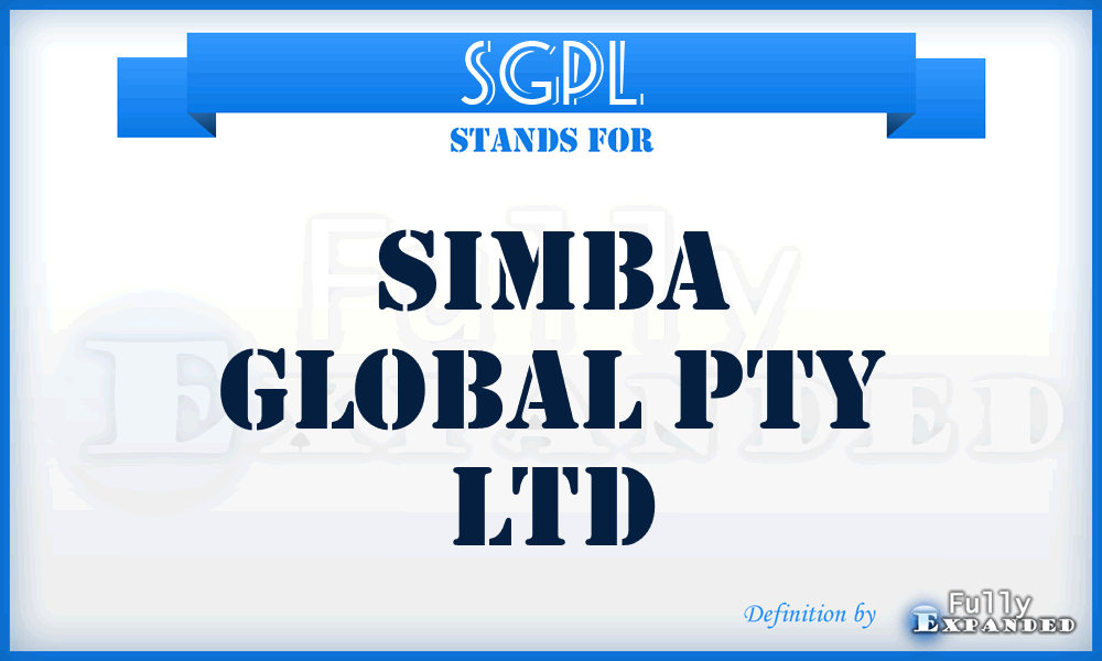 SGPL - Simba Global Pty Ltd