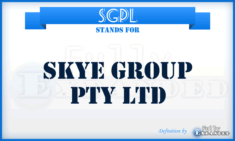 SGPL - Skye Group Pty Ltd