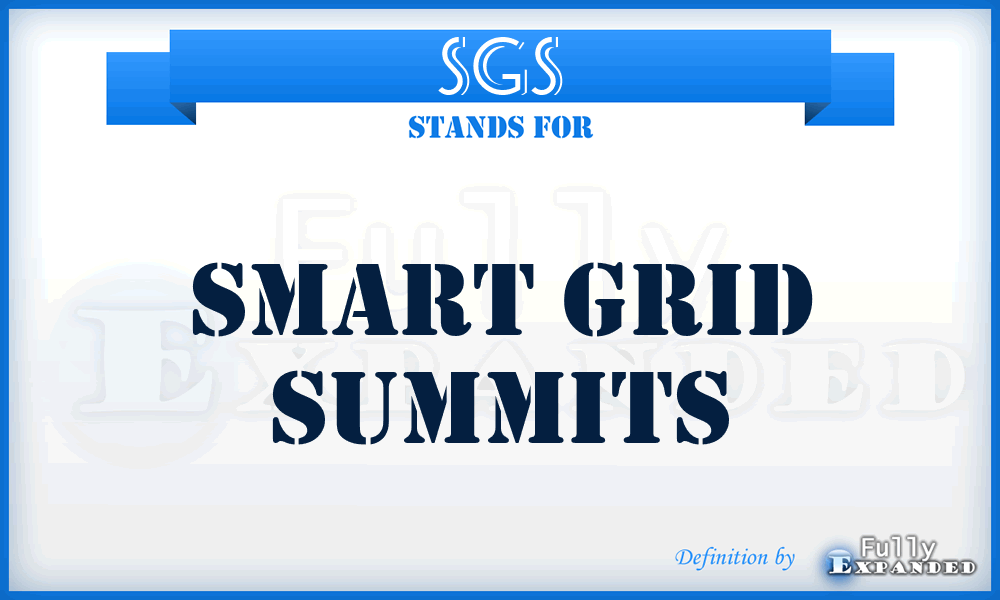 SGS - Smart Grid Summits