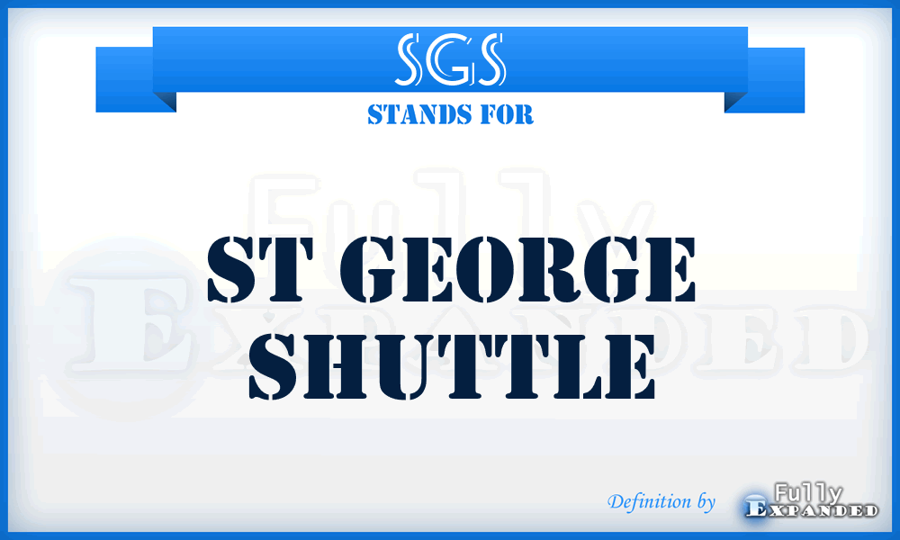 SGS - St George Shuttle