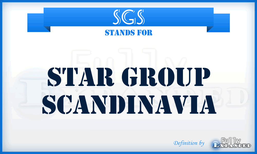 SGS - Star Group Scandinavia