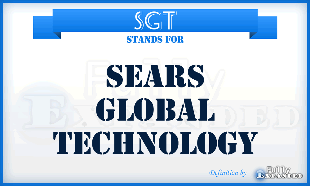 SGT - Sears Global Technology